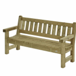 Parkbank driezits Zeist - 180cm