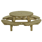 Picknicktafel rond