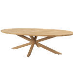 Prado low dining tafel onderstel voor ovaal tafelblad 240 x 115 cm.