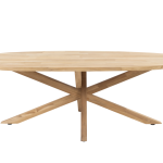 Prado tafel onderstel voor ovaal tafelblad 240 x 115 cm.