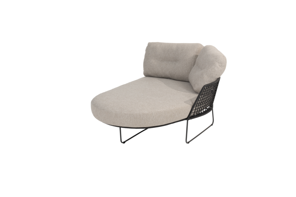 Rhodos modulair chaise longue element links incl. 3 kussens