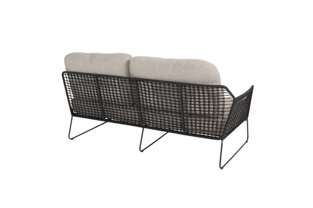 Rhodos modulaire 2-zits lounge bank, armleuning rechts incl. 3 kussens