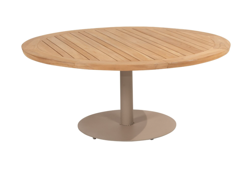 Saba tafelblad teak 130 cm. Ø