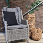 Sierkussen 45x45 piping Panama black