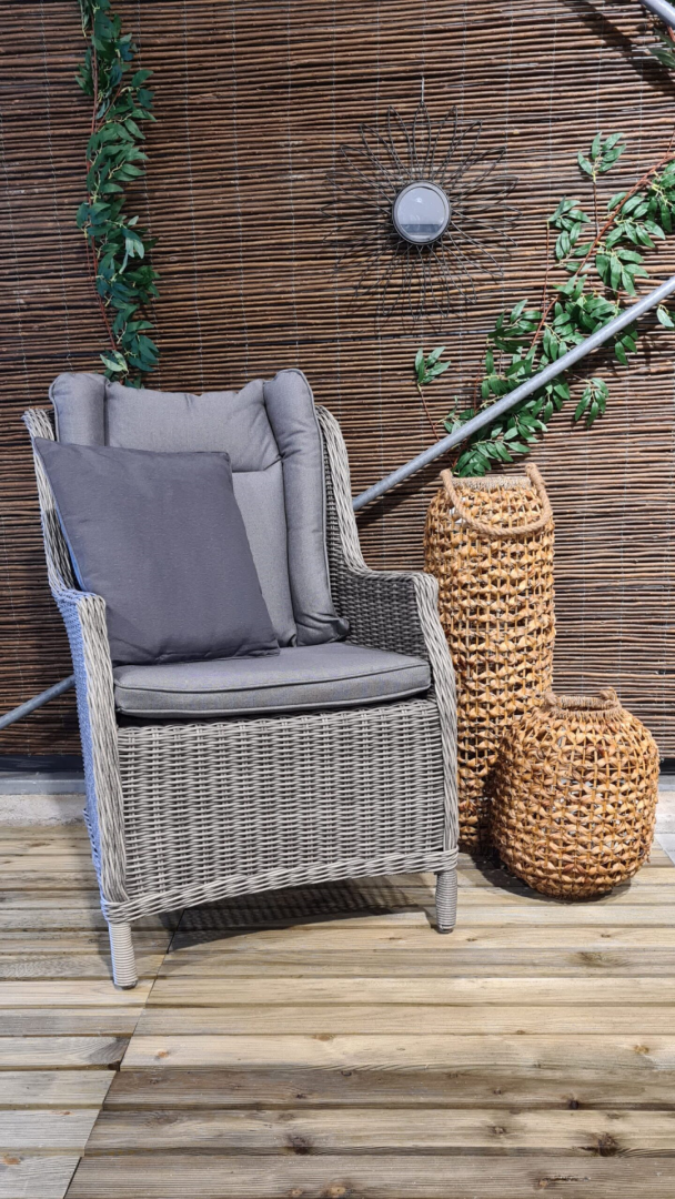 Sierkussen 45x45 piping Panama grey