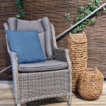 Sierkussen 45x45 piping Panama Sea blue