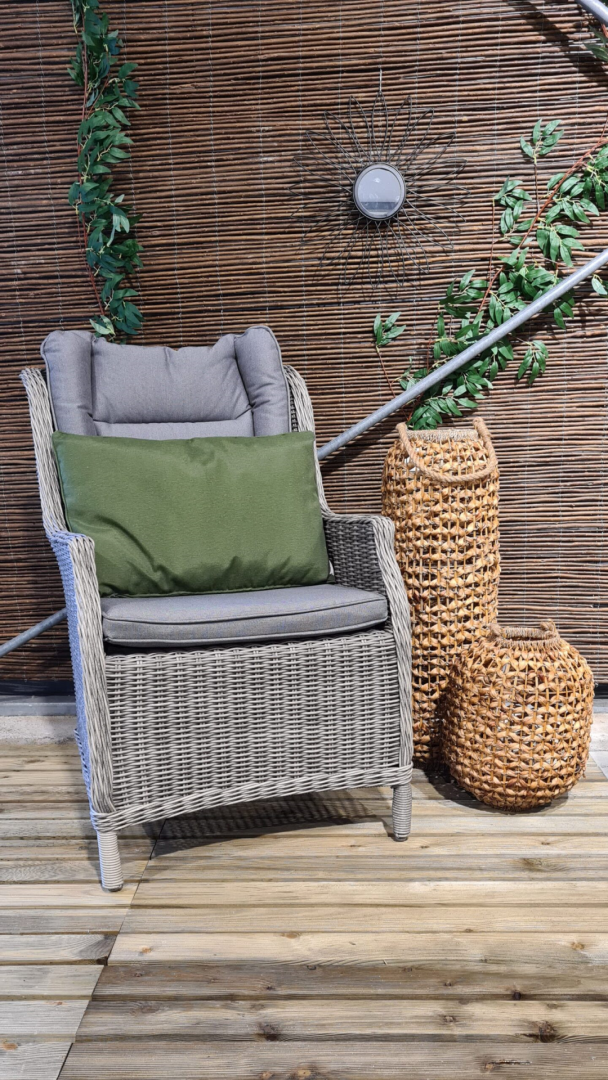 Sierkussen 60x40 piping Panama green