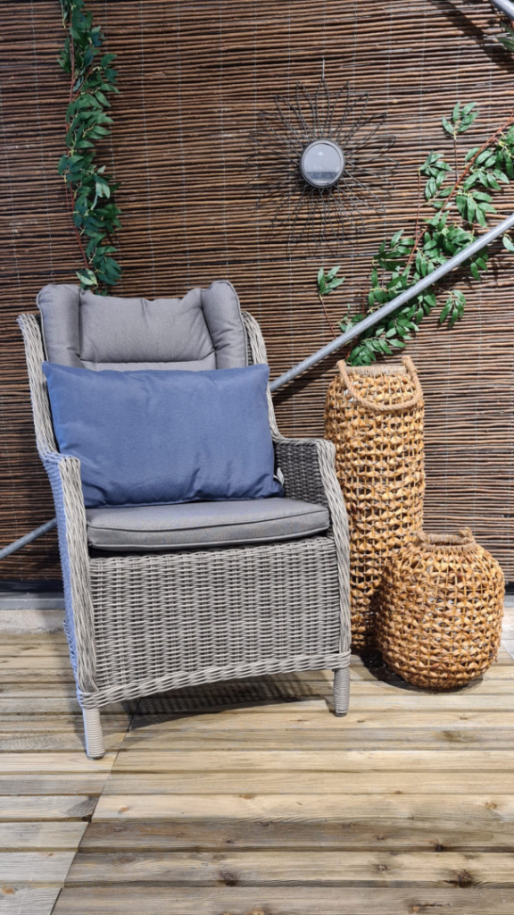 Sierkussen 60x40 piping Panama safier blue