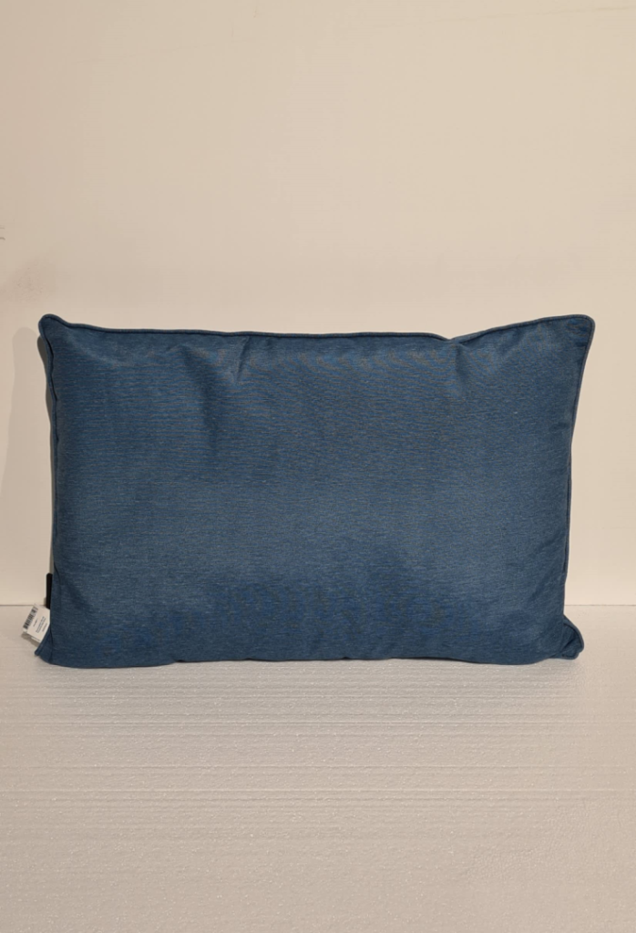 Sierkussen 60x40 piping Panama safier blue