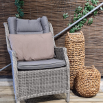 Sierkussen 60x40 piping Panama taupe