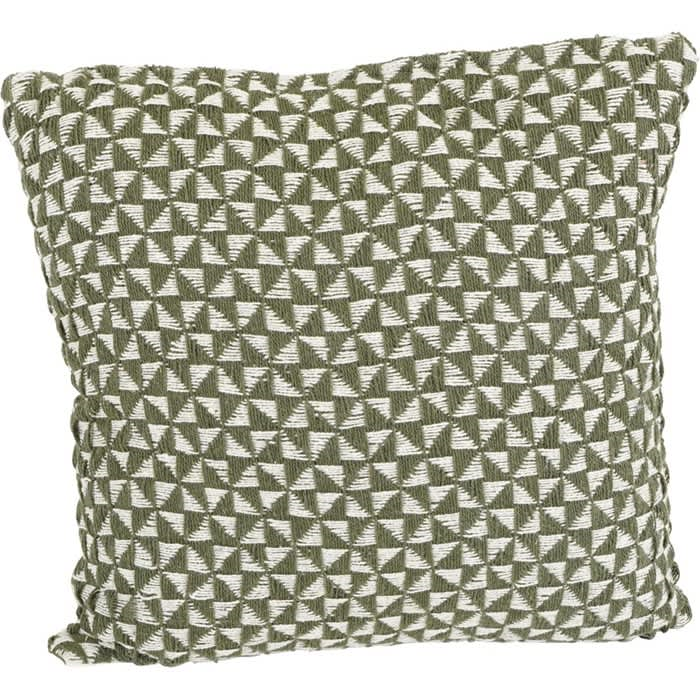 Sierkussen groen/beige 40x40cm