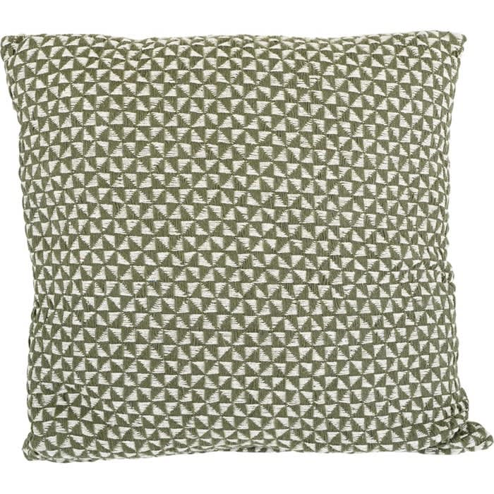 Sierkussen groen/beige 60x60cm