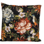 Sierkussen outdoor Black Flower