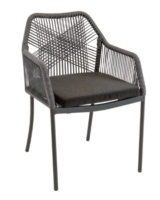 Stapelstoel Akita grijs