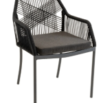 Stapelstoel Akita zwart