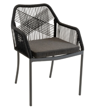 Stapelstoel Akita zwart