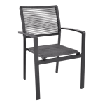 Stapelstoel Vitolini Rope | Antraciet