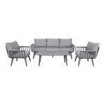 Stoel-bank loungeset Amalfi | Antraciet