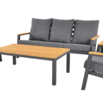 Stoel-bank loungeset Baboe | Antraciet