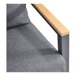 Stoel-bank loungeset Baboe | Antraciet