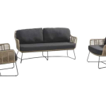 Stoel-bank loungeset Belmond 3-dlg