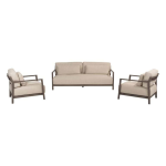 Stoel-bank loungeset Capresi 3-dlg