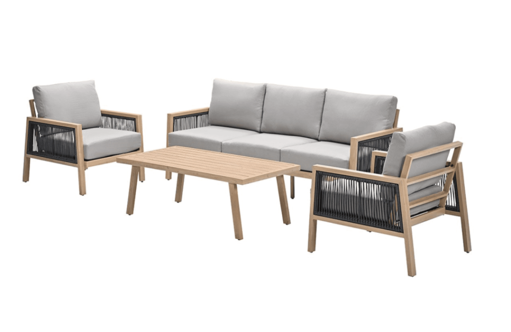 Stoel-bank loungeset Decala 4-dlg