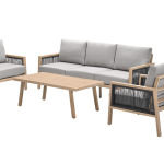 Stoel-bank loungeset Decala 4-dlg