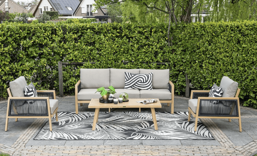 Stoel-bank loungeset Decala 4-dlg