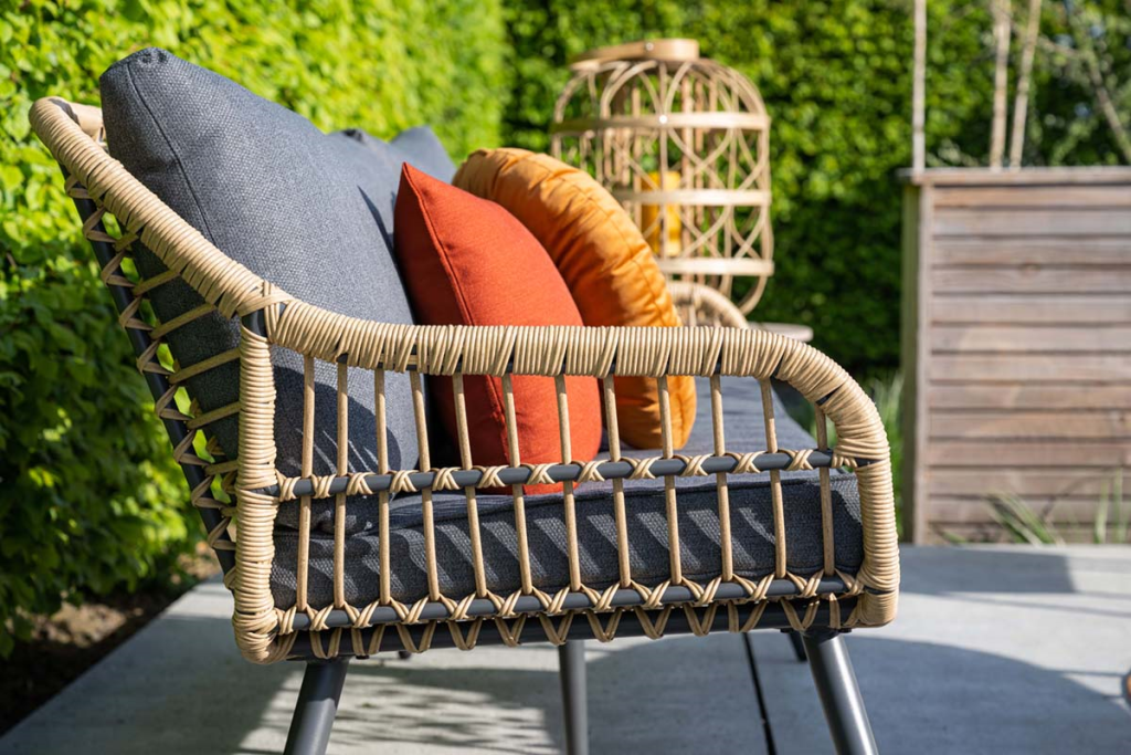 Stoel-bank loungeset Margriet 5-dlg