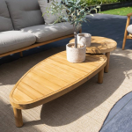 Stoel-bank loungeset Nora 3-dlg + Loungetafel Finn