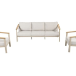 Stoel-bank loungeset Olivia 3-dlg
