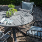 Tafel Edison Grey teak - Ø 122 cm