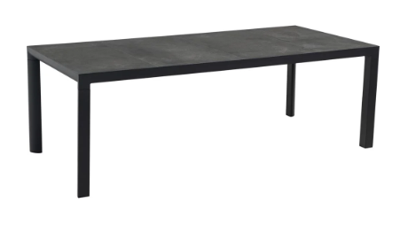 Tafel Murcia Negro 220x100cm