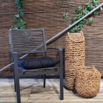 Toscane kussen 46x46 Panama black