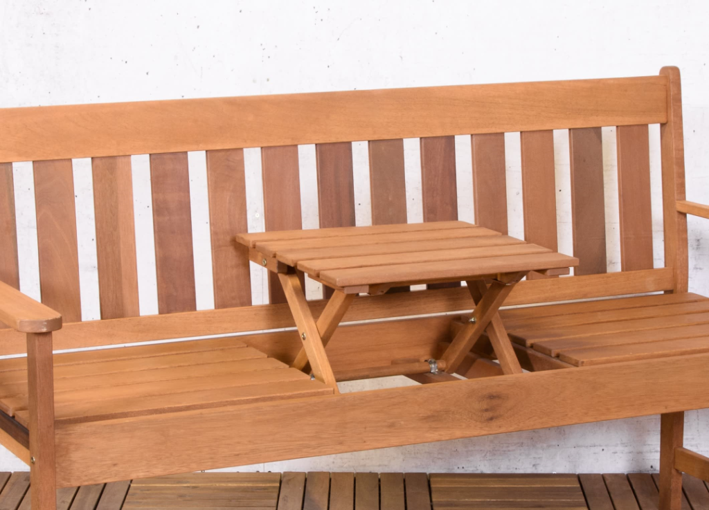 Tuinbank Vegas | Uitklapbare tafel