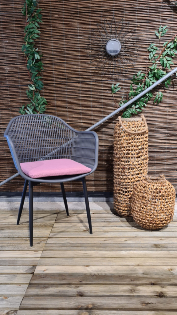 Zitje universeel 40x40x5 met rits Panama soft pink