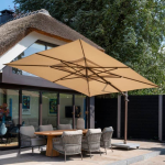 Zweefparasol Finca beach-wenge frame 400 x 300 cm