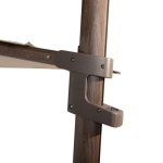 Zweefparasol Finca beach-wenge frame 400 x 300 cm