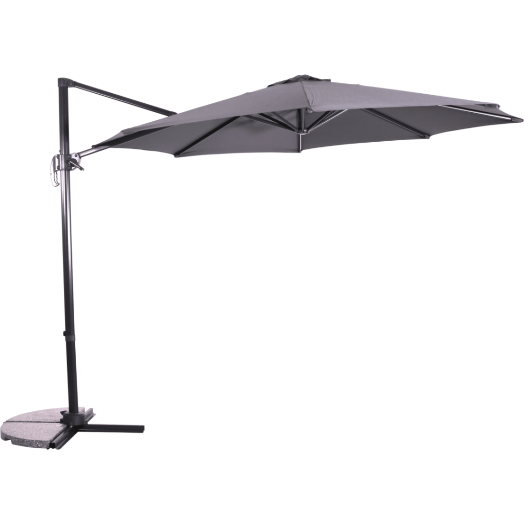 Zweefparasol Libra grijs Ø3mtr