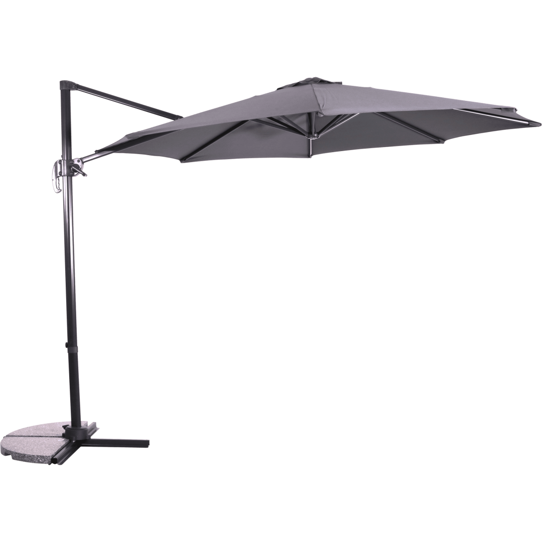 Zweefparasol Libra grijs Ø3mtr