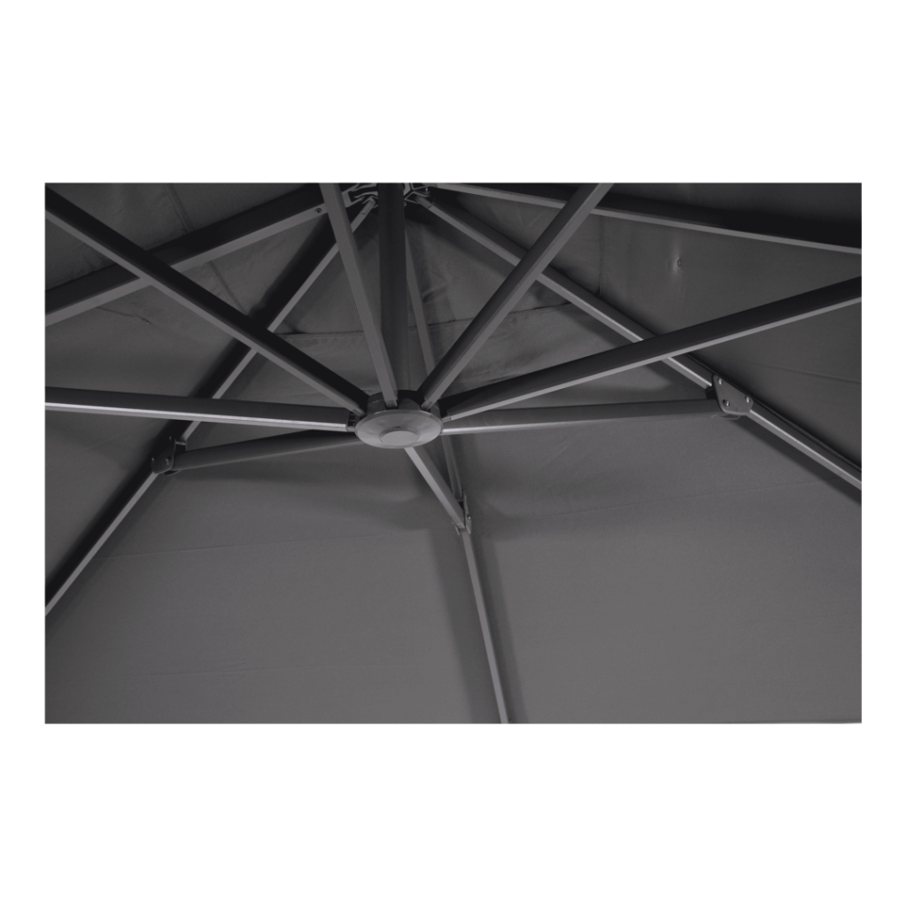 Zweefparasol Taurus grijs dia 3,5m