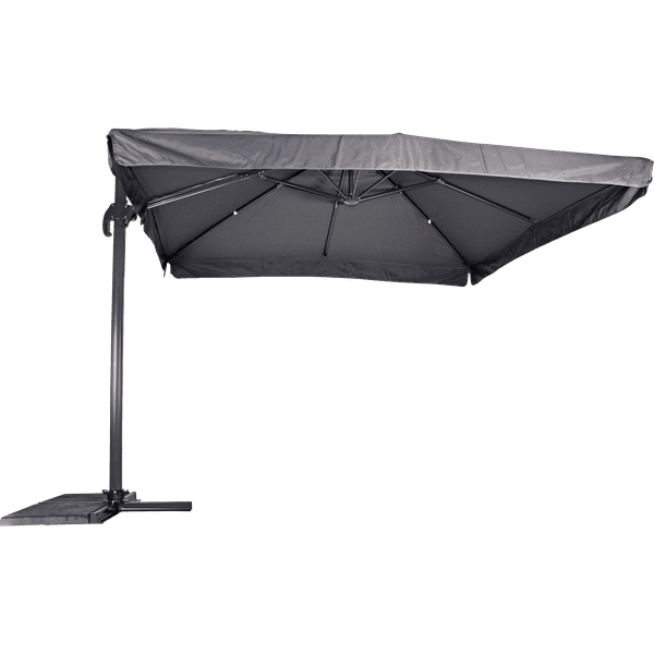 Zweefparasol Virgo grijs 3x3mtr