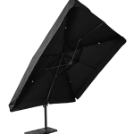 Zweefparasol Virgo grijs 3x3mtr