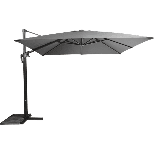 Zweefparasol Virgo grijs zonder volant 3x3mtr