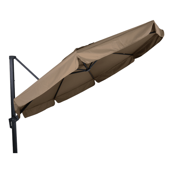Zweefparasol Virgo taupe Ø3,5mtr