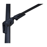 Zweefparasol VirgoFlex grijs 3x3mtr