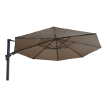 Zweefparasol VirgoFlex taupe Ø3,5mtr