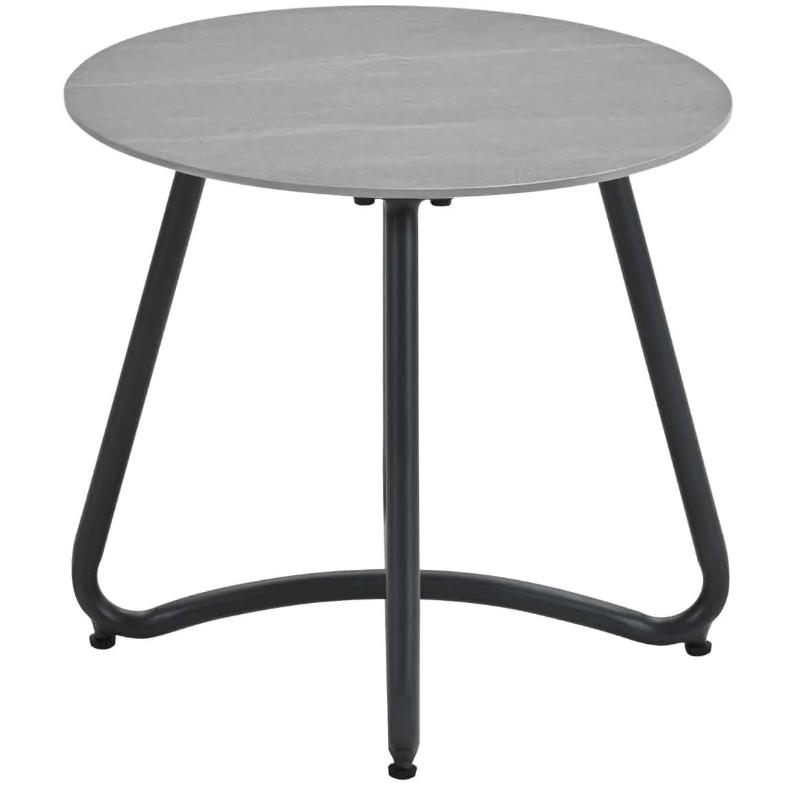 Bijzettafel Vento Ø45xH41 cm antraciet