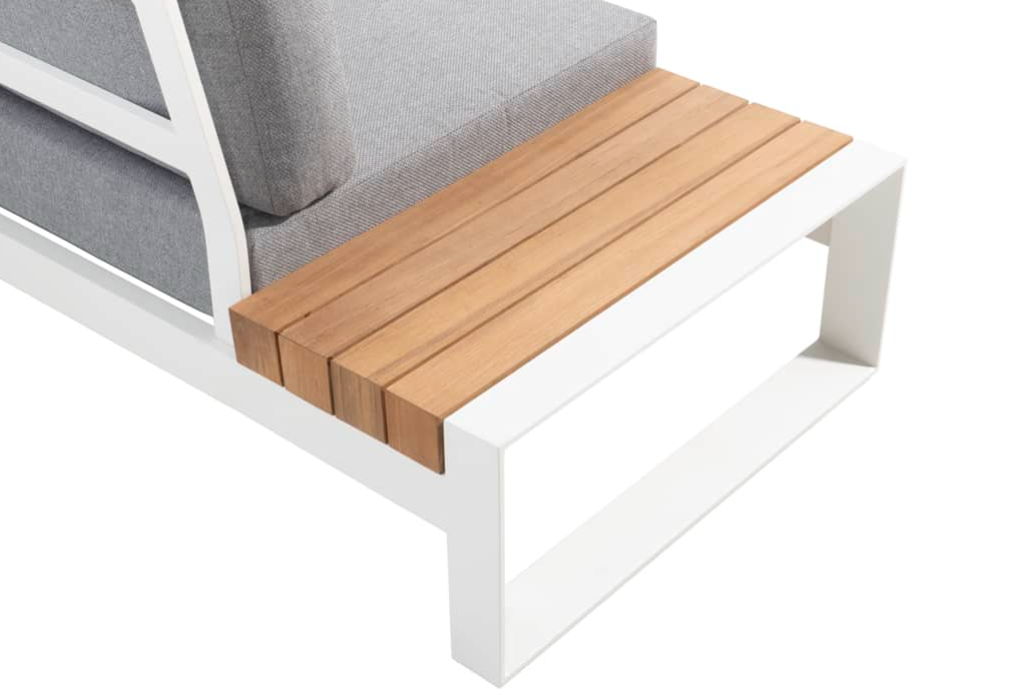 Hoek loungeset Matisse wit 4-dlg